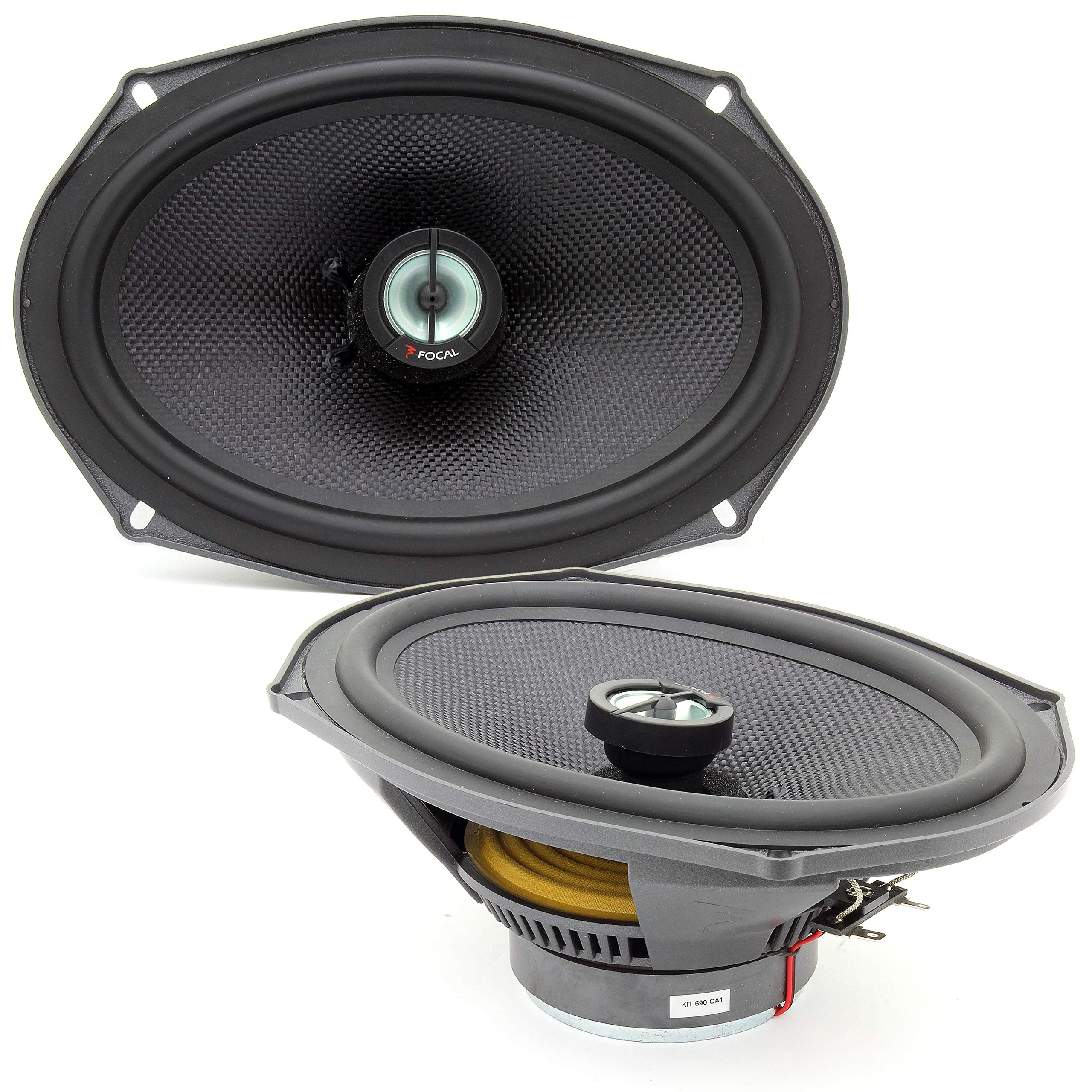 Amazon.co.jp: pkg FOCAL 690CA1 SG 6X9 2ウェイ同軸スピーカー +